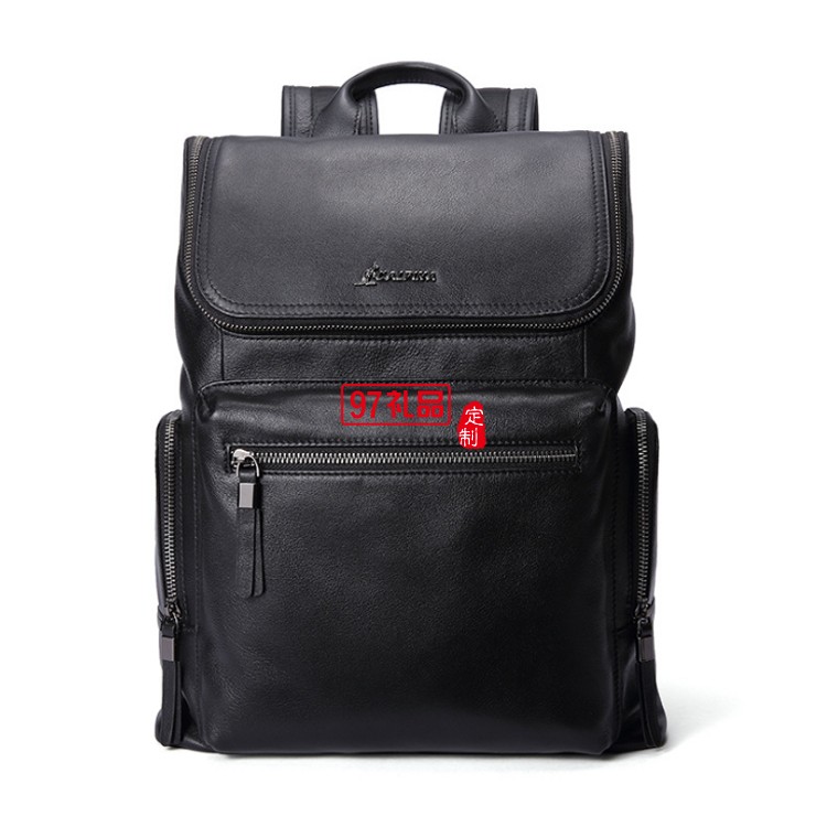 男士商務真皮雙肩背包 旅行包