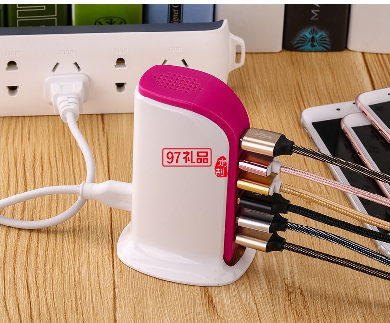 多口USB充電器 蘋(píng)果安卓音響家用旅行桌面插座多口手機(jī)充電器快充