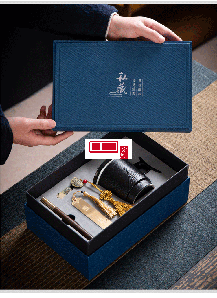 復(fù)古國風創(chuàng)意陶瓷杯子辦公室 文創(chuàng)中秋禮品