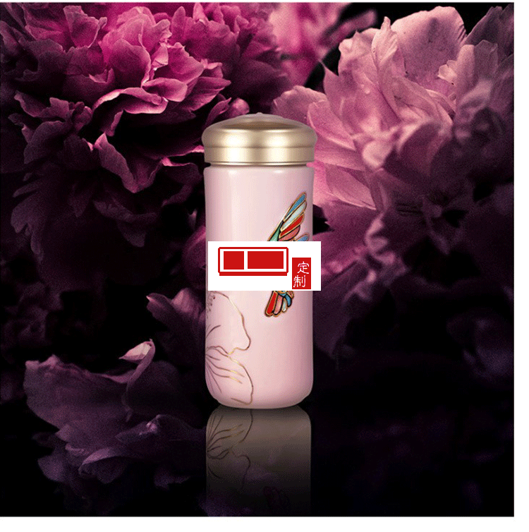 乾唐軒活瓷 吉星蜂鳥(niǎo)陶瓷杯隨身水杯商務(wù)創(chuàng)意禮品杯送客戶伴手禮