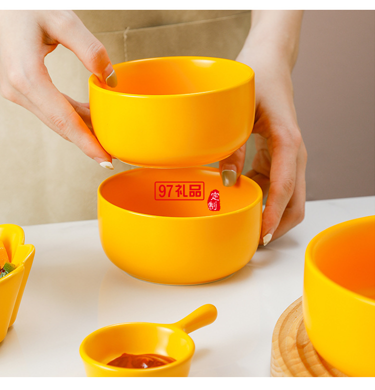網(wǎng)紅ins大烘焙套裝禮品碗碟套裝陶瓷餐具可愛(ài)烤盤禮盒套裝伴手禮