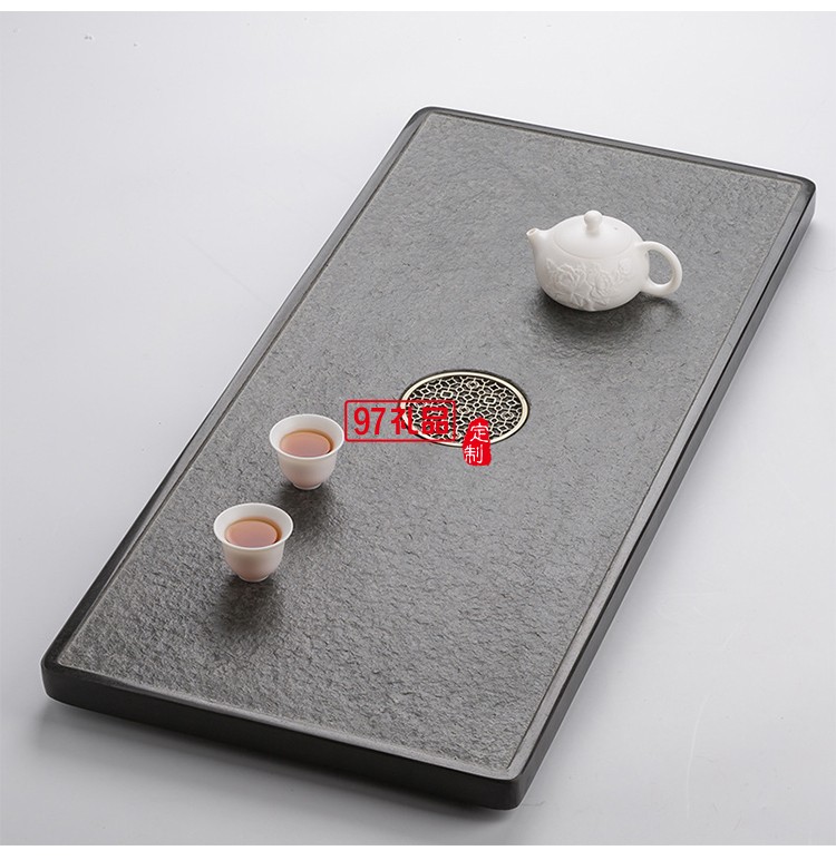 烏金石茶盤(pán)套裝 同心圓功夫茶具茶海 辦公室家用簡(jiǎn)約茶臺(tái)托盤(pán)茶具