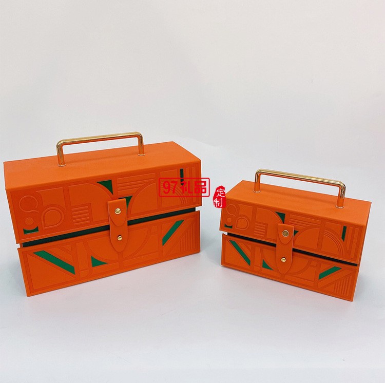 皮質包裝禮盒手提翻蓋七夕情人節(jié)禮物禮品盒結婚伴娘伴手禮空盒子