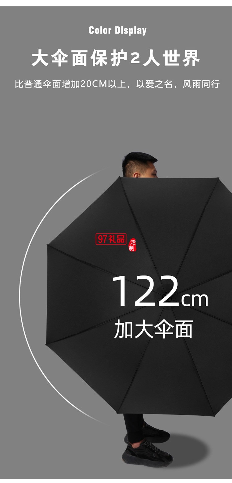 2022新款實(shí)木長柄傘大號(hào)雙人高爾夫傘