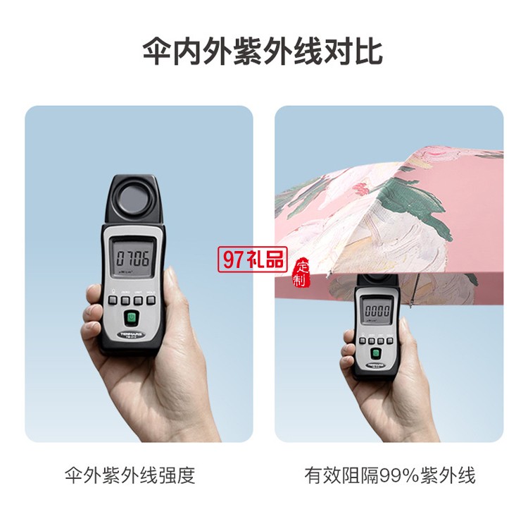 女神節(jié)專屬小紅書爆款8骨三折手開黑膠雙層傘遮陽(yáng)傘手開晴雨傘
