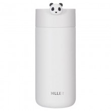 迪樂(lè)貝爾可愛熊貓系列周邊紀(jì)念伴手禮水杯316不銹鋼便攜提手保溫杯