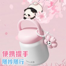 迪樂(lè)貝爾316不銹鋼保溫杯卡通男女學(xué)生水杯外出便攜上學(xué)大容量贈(zèng)送可愛貼